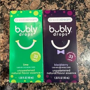 SodaStream UNSWEETENED Bubly Drops Lime and Blackberry Flavor Essence